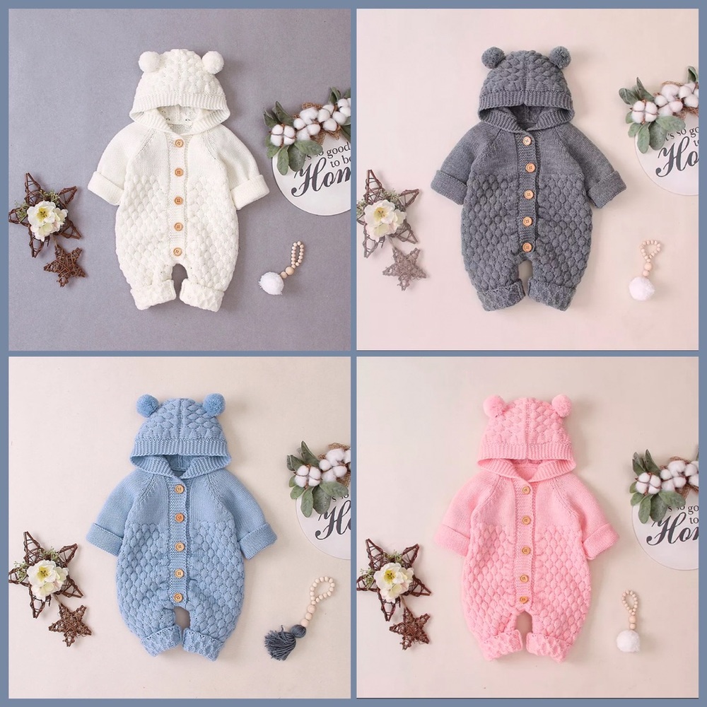 🪅Adorable knit jumpers w/ bear ears